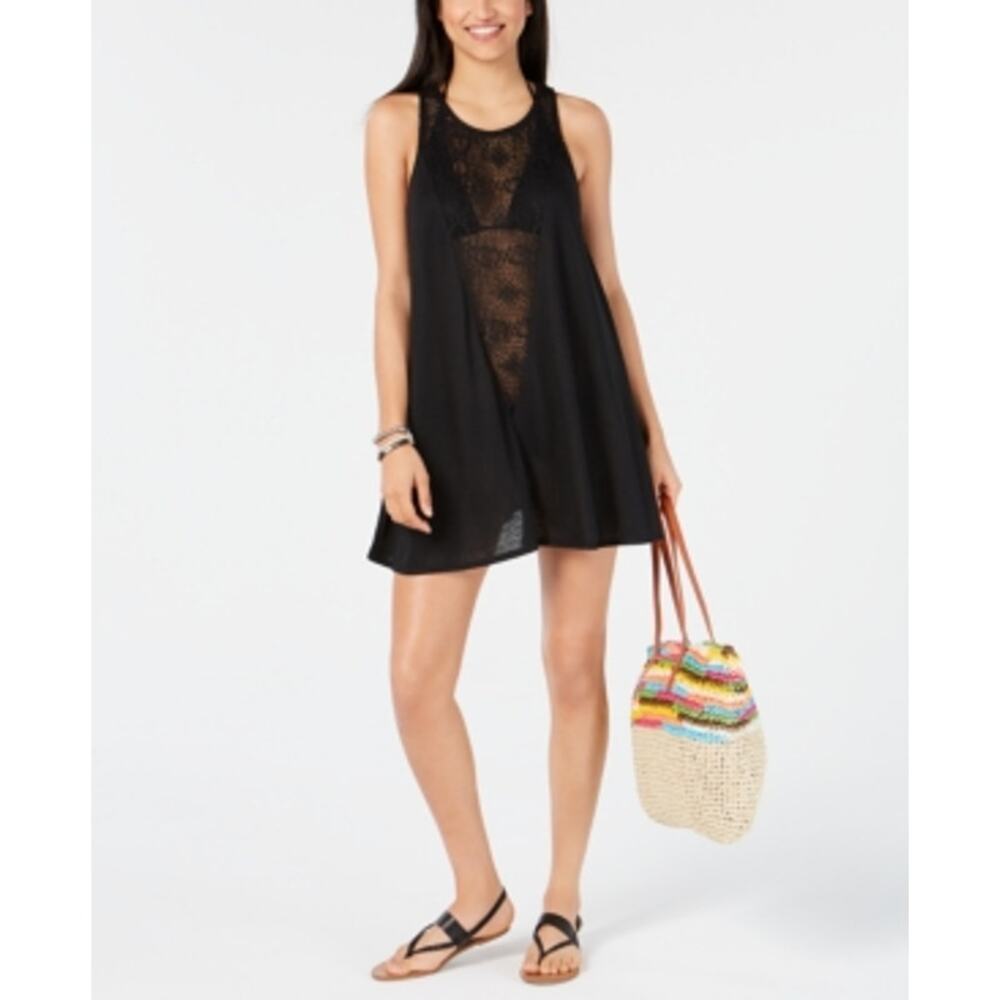 Miken Women S Tank Dress Swim Cover-up (S Black)